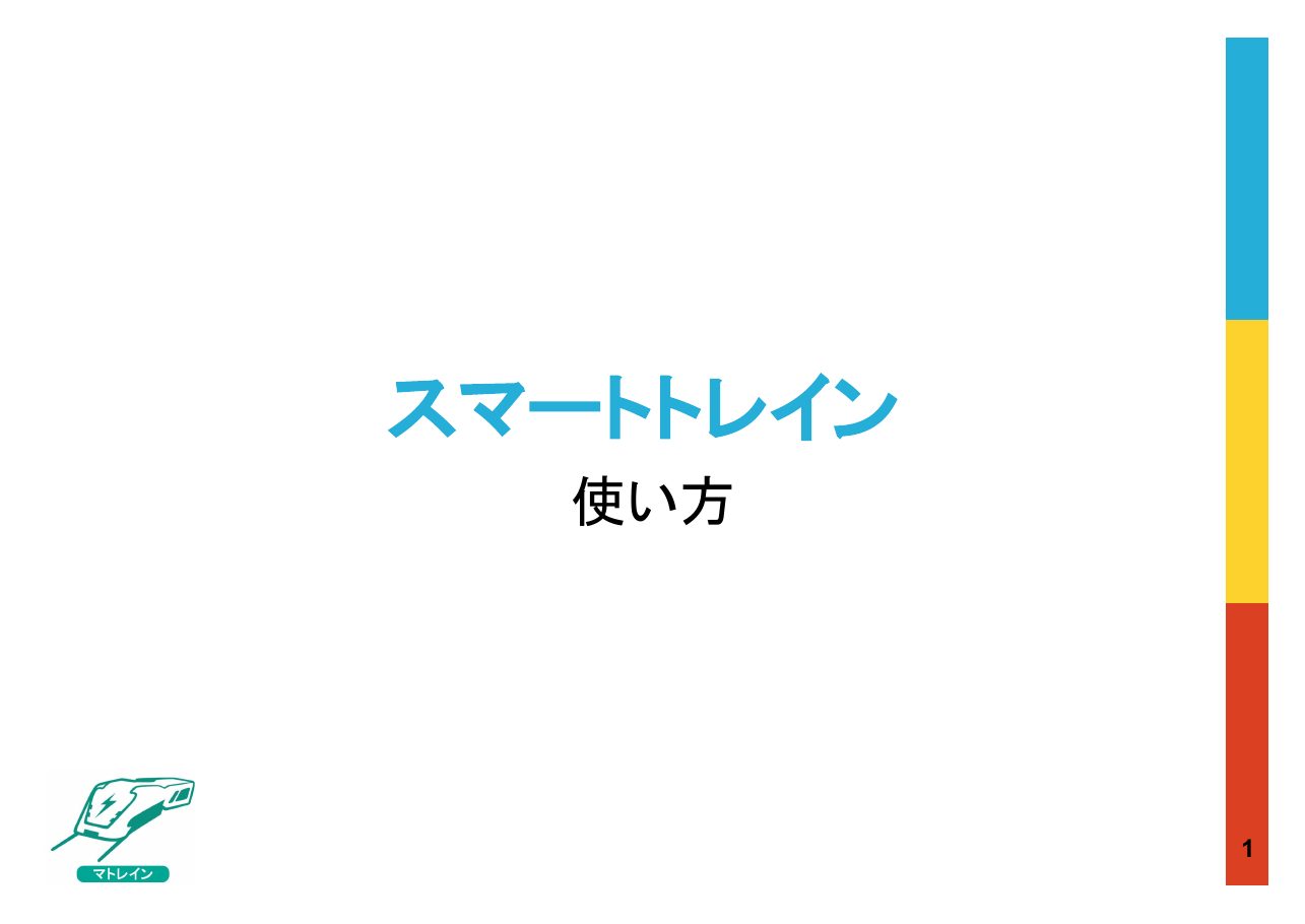 本体とスナップの使い方の1ページ目