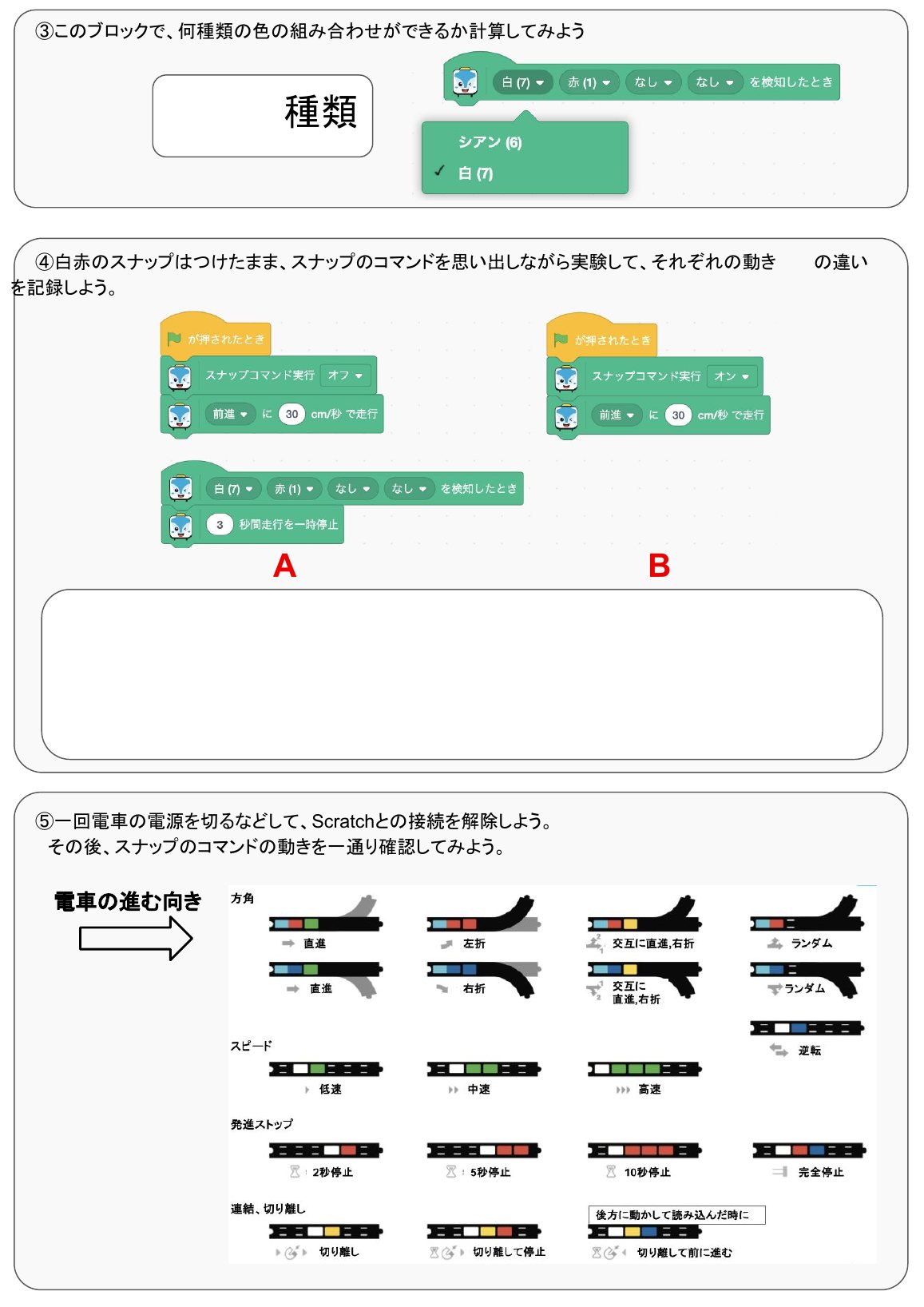 スナップをプログラムのきっかけにする 2ページ目