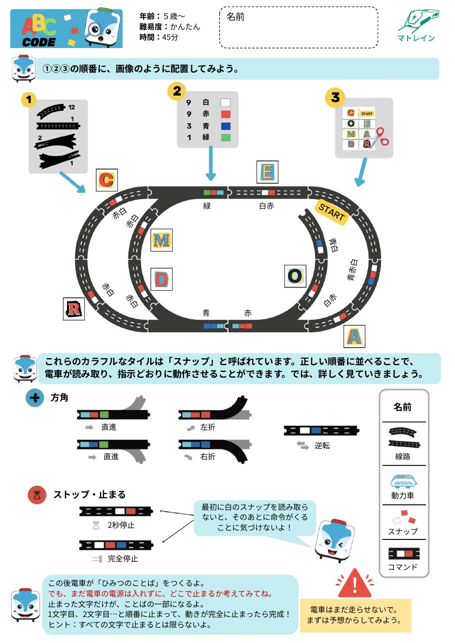 ABCコード 課題の1ページ目