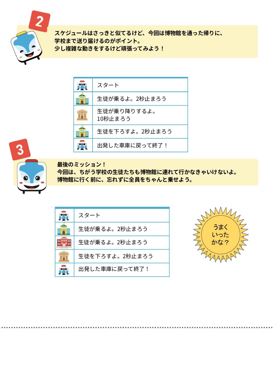 冒険に出かけよう 課題 3ページ目