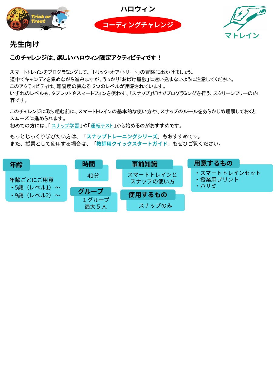 ハロウィンの授業資料