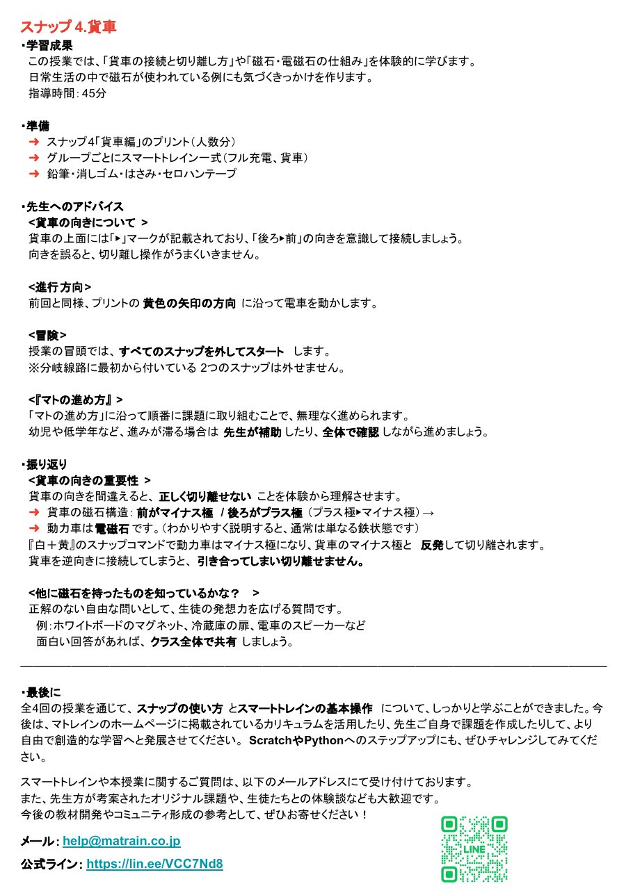 スナップ1〜4 指導ガイド 6ページ目