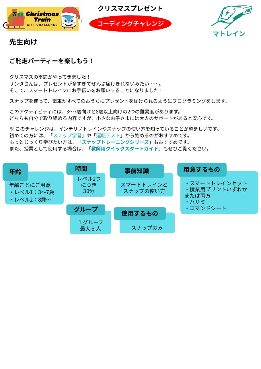 クリスマスプレゼント 1枚目の資料