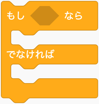 条件によって2つの動きから選ぶのScratchブロック