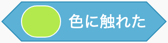 スプライトが画面の色に触れているかのScratchブロック