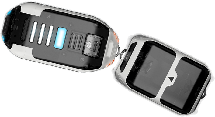 本体と貨車をつないだスマートトレイン